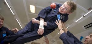 Stephen Hawking weightless