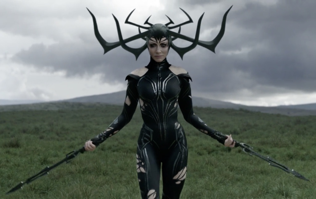 Cate Blanchett with antlers