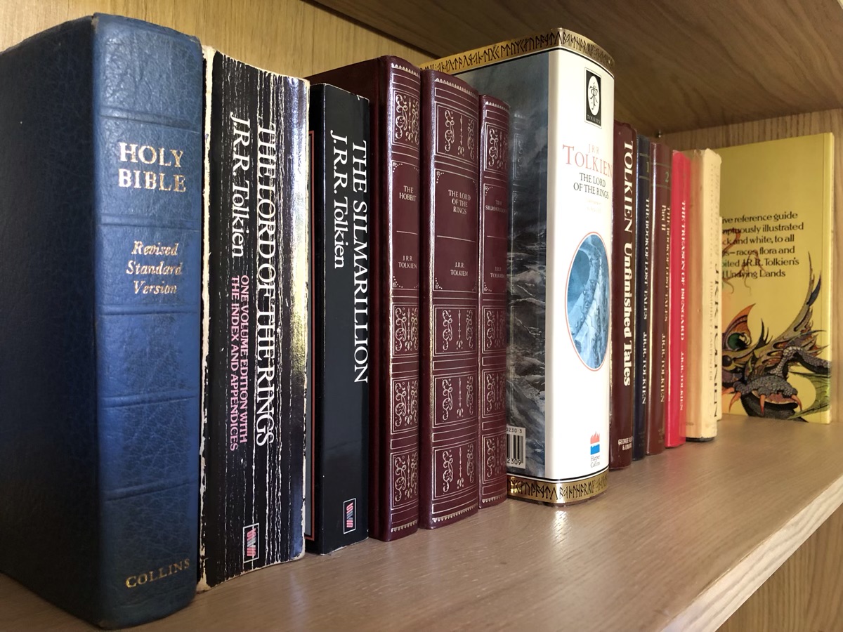 The Bible next to The Lord of the Rings.