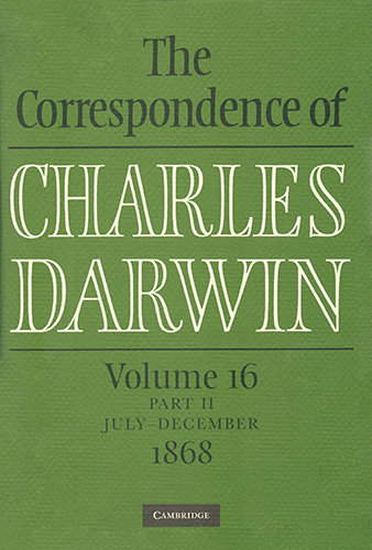 The Correspondence of Charles Darwin, volume 16, part II • July–December 1867