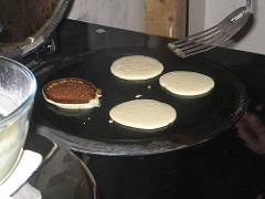 Making Scotch Pancakes