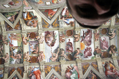 Me and the Sistine Chapel ceiling, Vatican