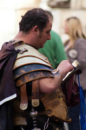 Wrong sort of tablet, centurion!