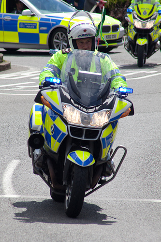 Police motorcyclist