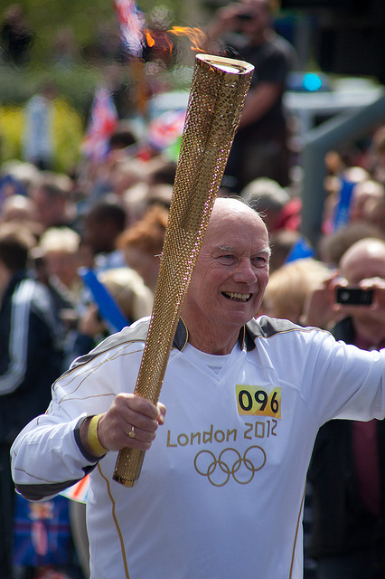 Frank Rothwell, Olympic Torch-Bearer, 24-Jun-2012
